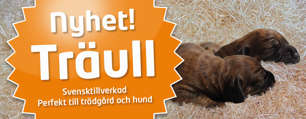 Svensk träull för hund och trädgård